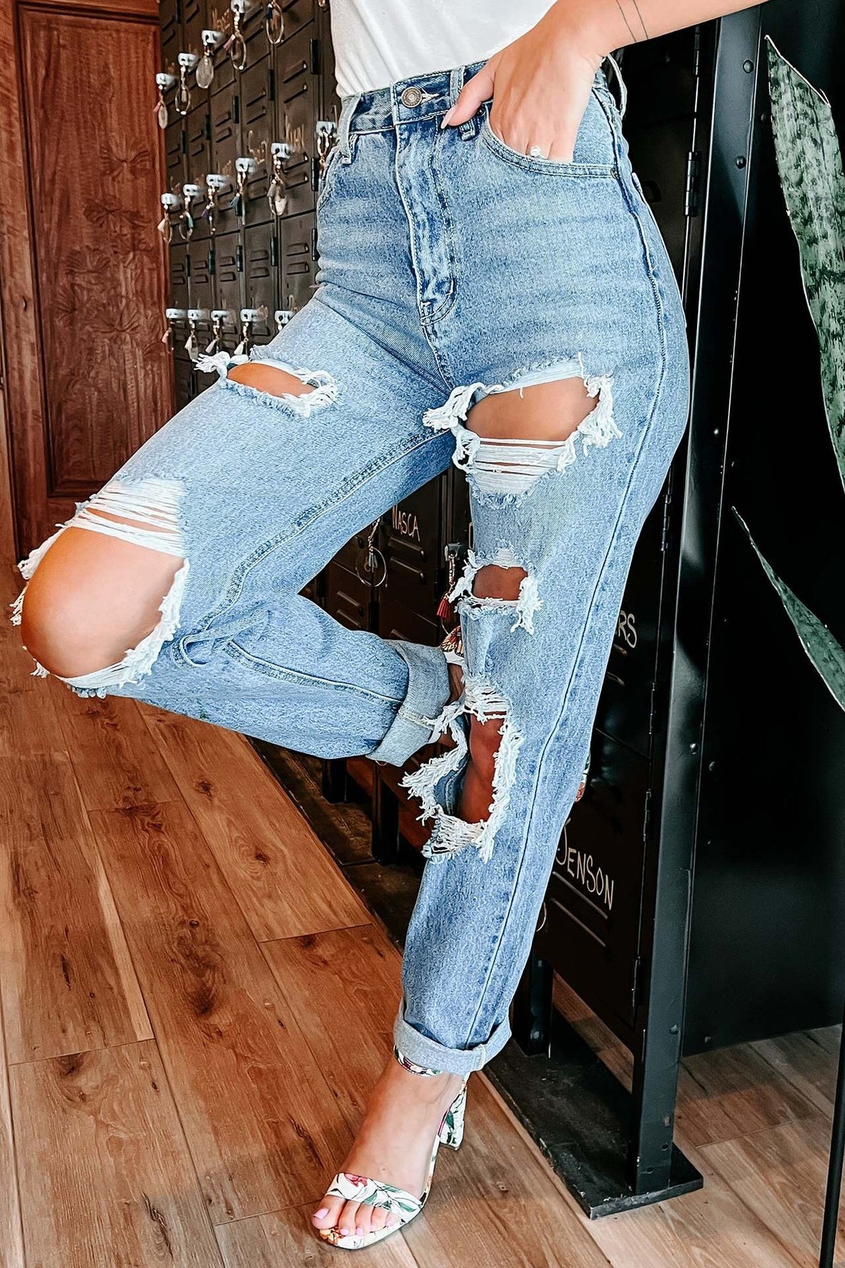 Jeans Strappati Urban Straight