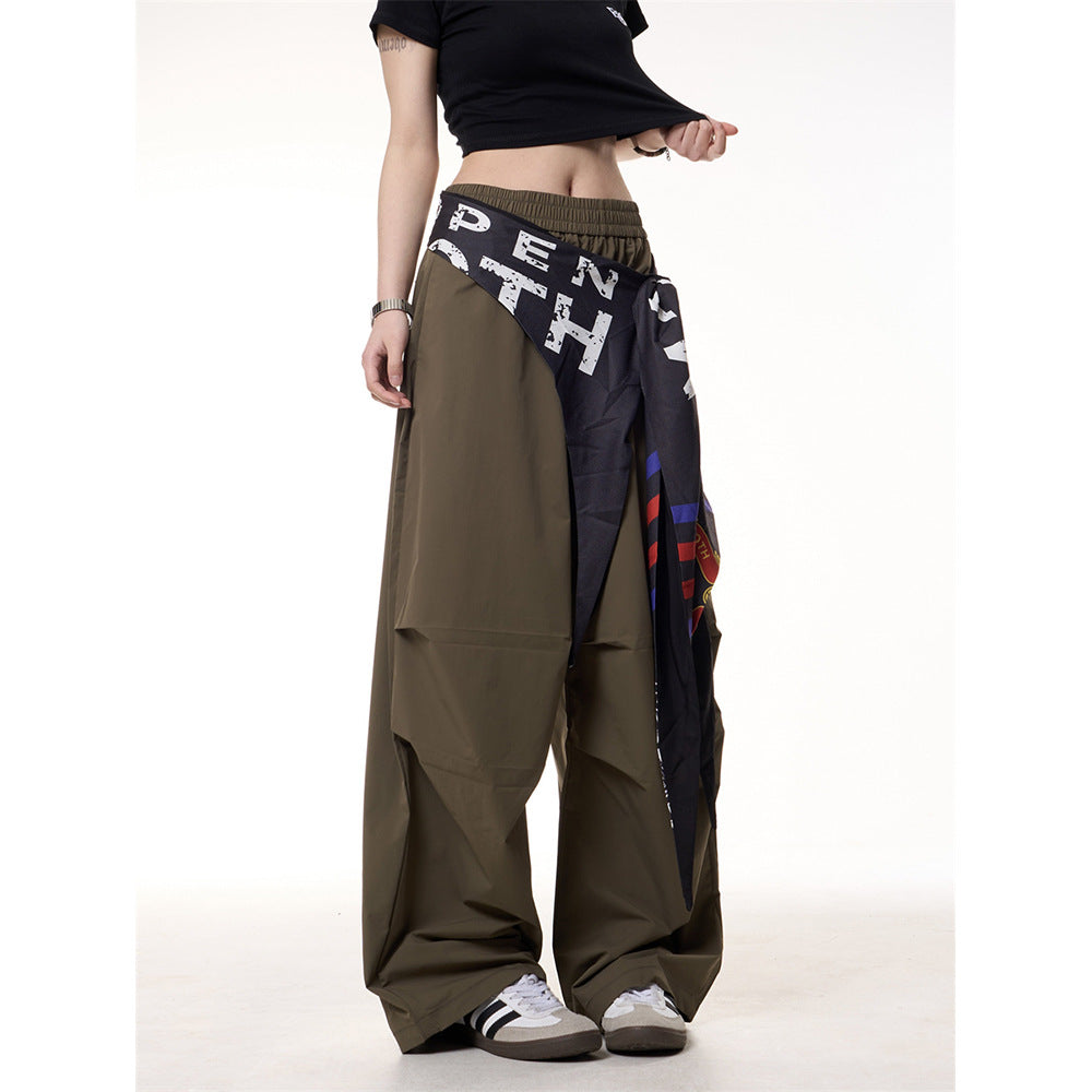 Pantaloni “Drift Wave” casual a gamba larga con tasche