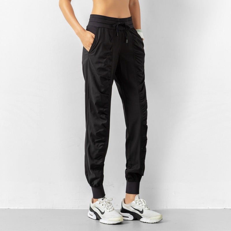 Pantaloni slim loose running fitness quick dry