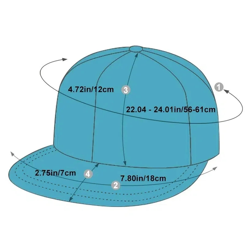 Cappello Snapback Cotton Flex – Berretto Hip Hop Regolabile