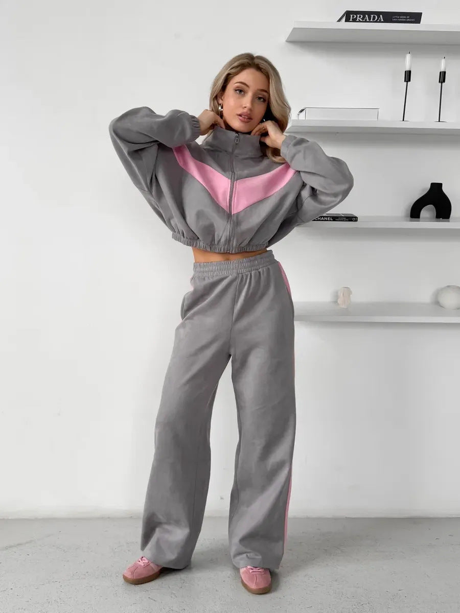 TUTA STREETWEAR DONNA COLOR BLOCK ZIP SET