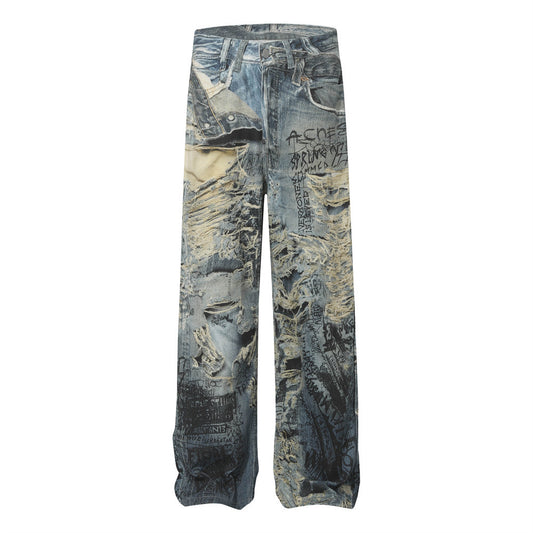 3D Graff Vibes – Jeans Larghi