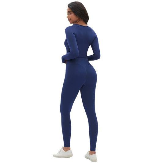 Set Donna JSHUB Yoga Sculpt Seamless Maniche Lunghe e Leggings Slim Fit