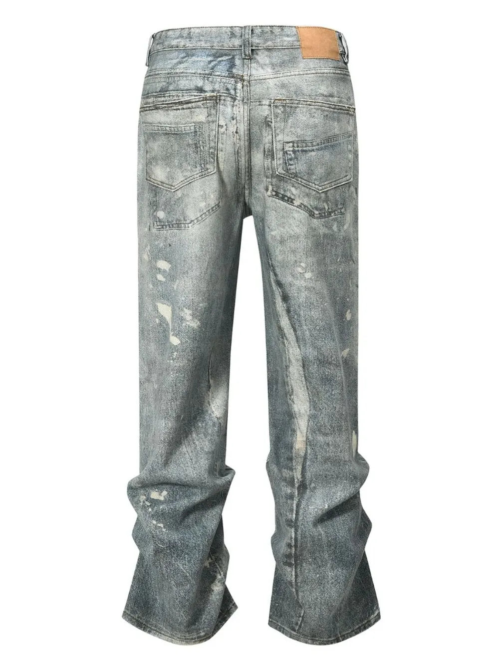 Jeans Washed Print Straight