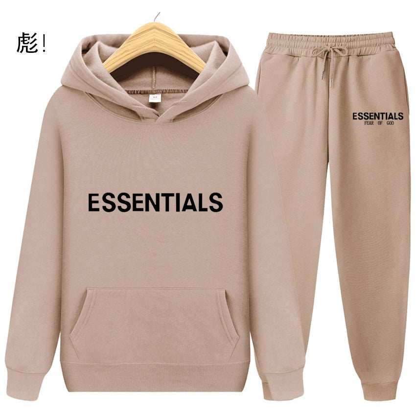 Tuta Uomo Donna Streetwear Essentials Hoodie e Jogger Loose Fit Autunno Inverno