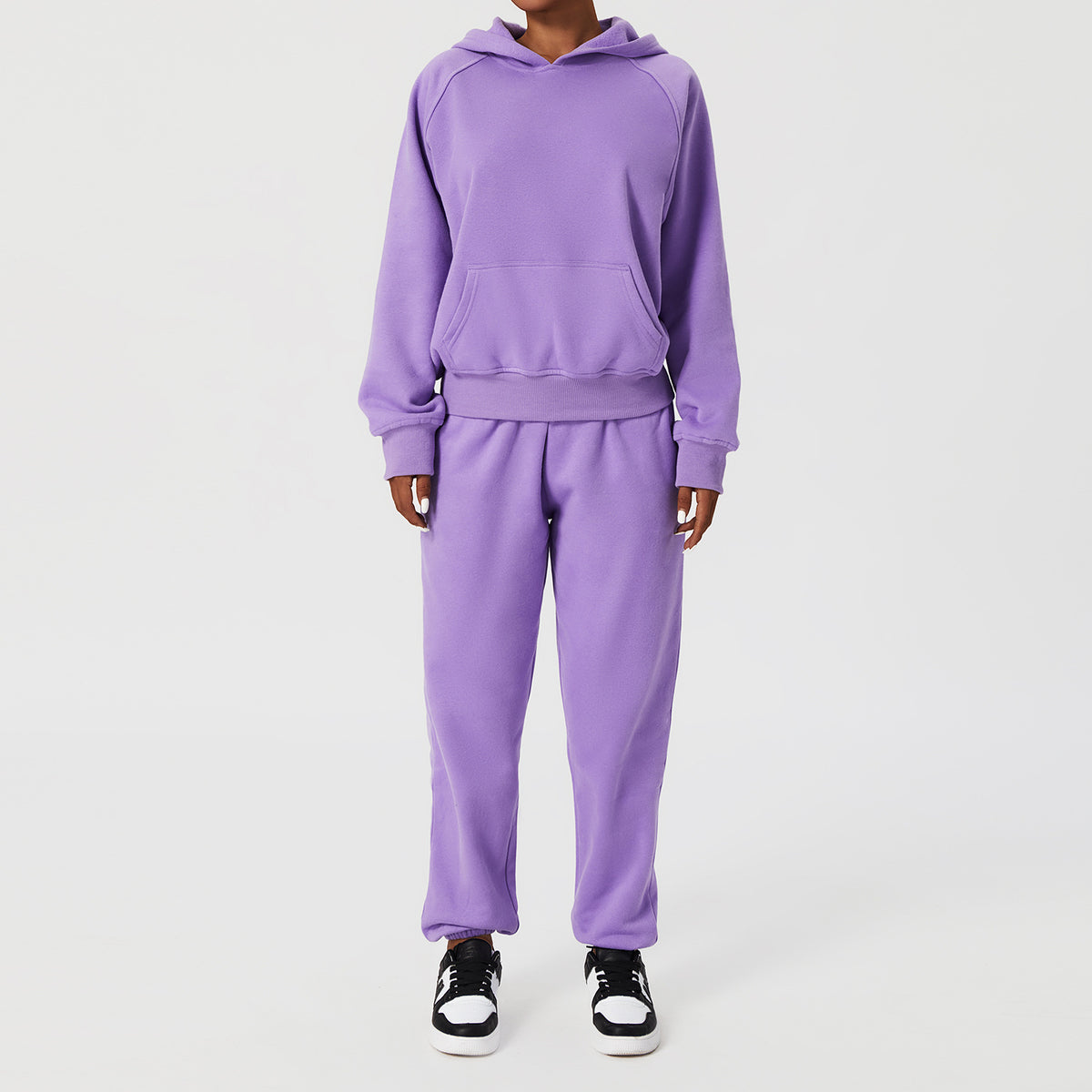 Tuta Plush Pocket Hooded Streetwear