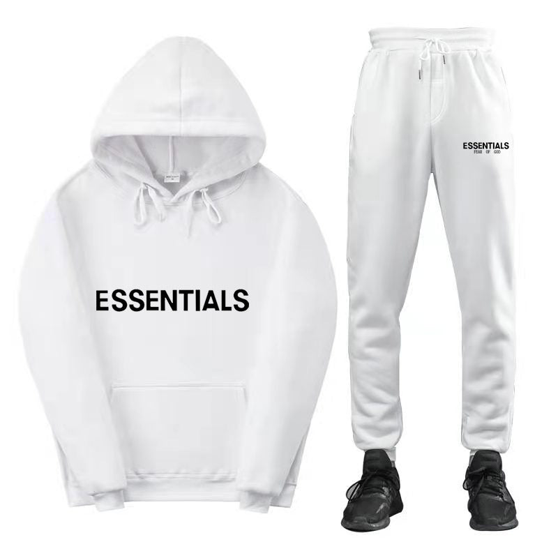 Tuta Uomo Donna Streetwear Essentials Hoodie e Jogger Loose Fit Autunno Inverno