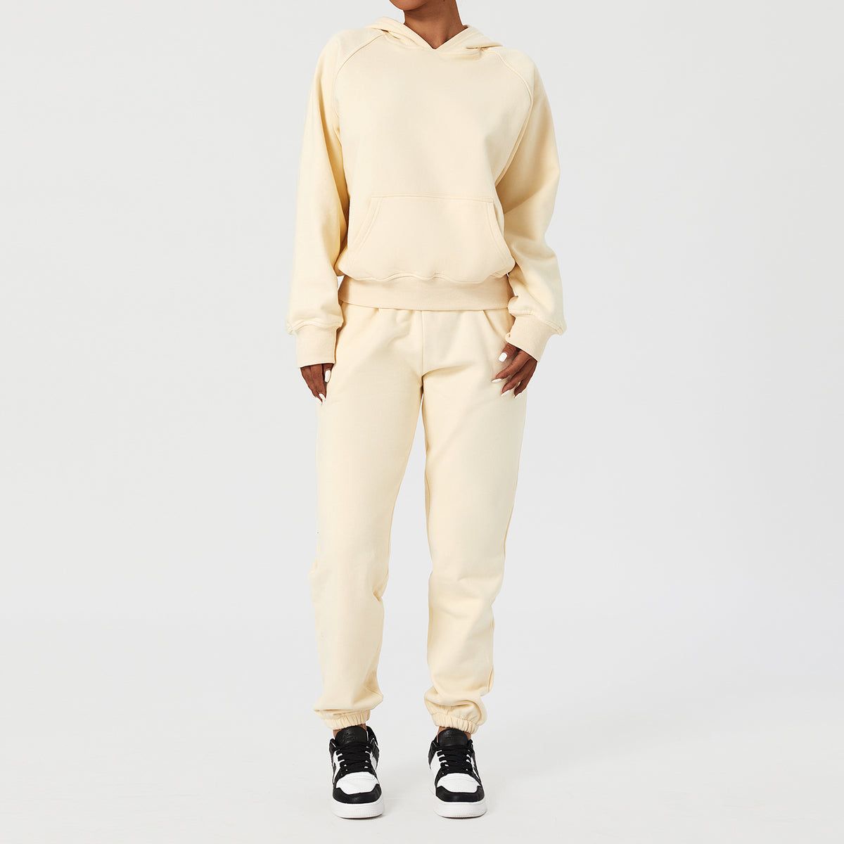 Tuta Plush Pocket Hooded Streetwear