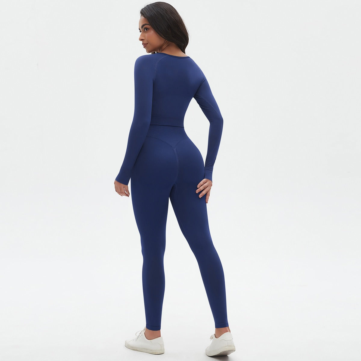 Set Donna JSHUB Yoga Sculpt Seamless Maniche Lunghe e Leggings Slim Fit
