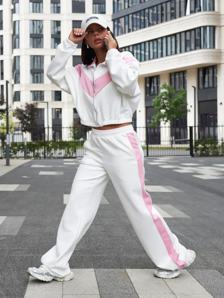 TUTA STREETWEAR DONNA COLOR BLOCK ZIP SET