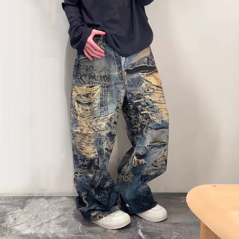 3D Graff Vibes – Jeans Larghi