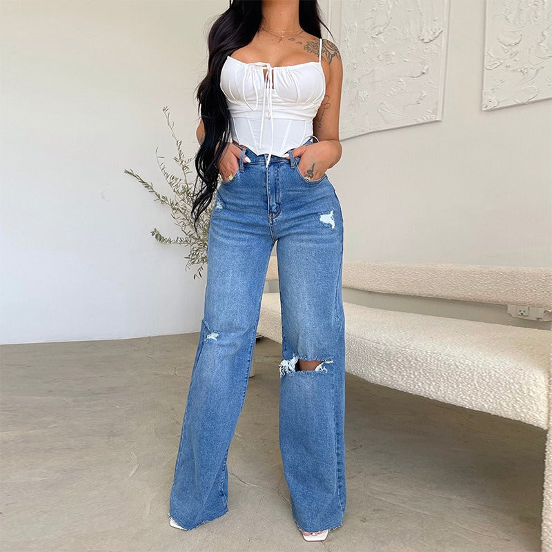 jeans strappati vintage