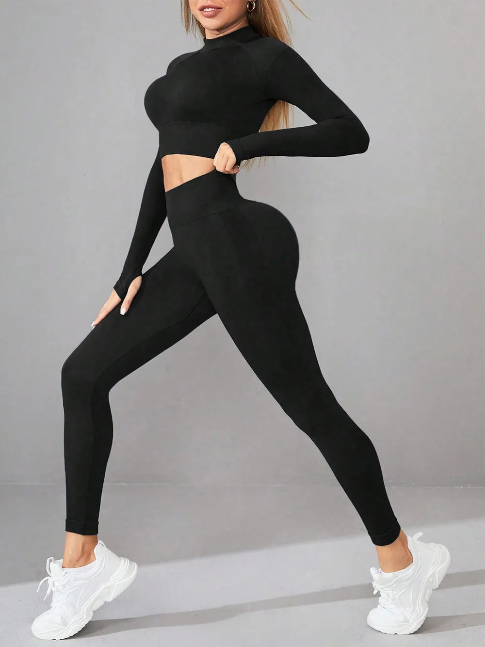 Set Donna JSHUB Active Sculpt Maglia Maniche Lunghe e Leggings
