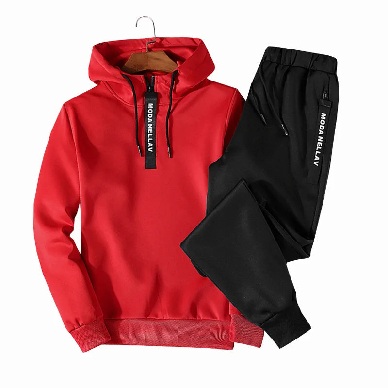 Tuta Uomo Street Sport Hoodie Set 2 Pezzi