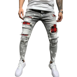 jeans lacca frantumato tight fit