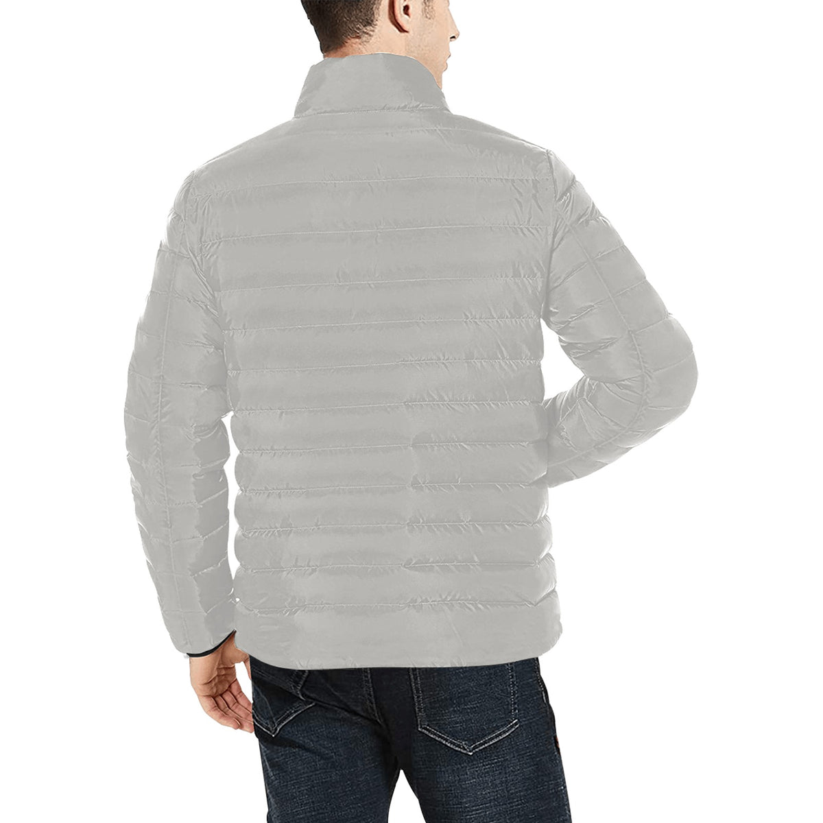Giacca Bomber Uomo Collezione JSports Mono H18 Color Series JSHUB – Quattro Varianti con Stampa Centrale Blu Marino Sfumato