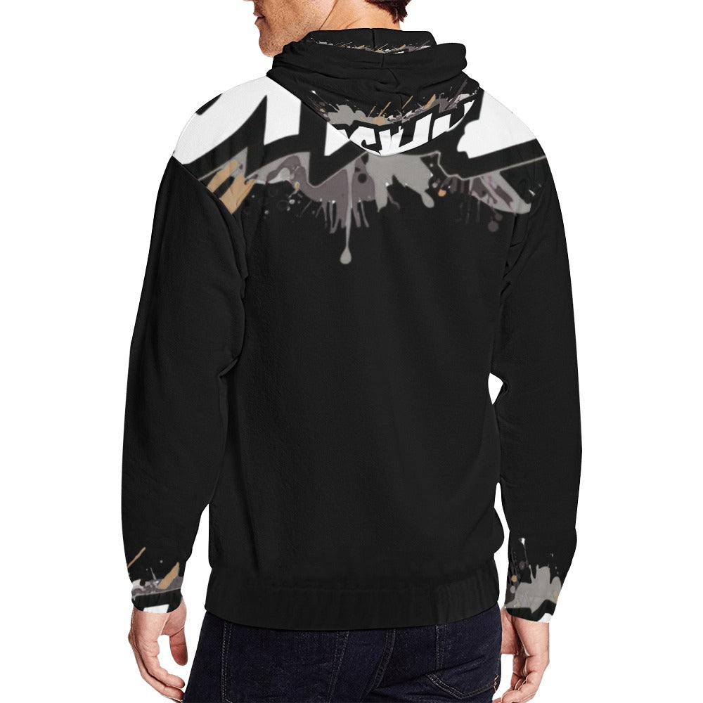 Felpa Zip Nera JSHUB MINDSET_01 More Than a Brand Its a Mindset