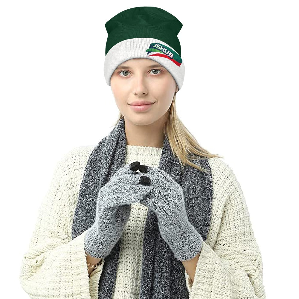 JSHUB Winter Nation Italy Edition – Zuccotto Donna Verde Scuro Logo Tricolore