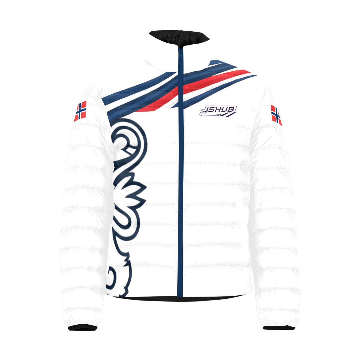 Bomber Norway Uomo Bianco Tech Nordico JSHUB Winter Nation 2026