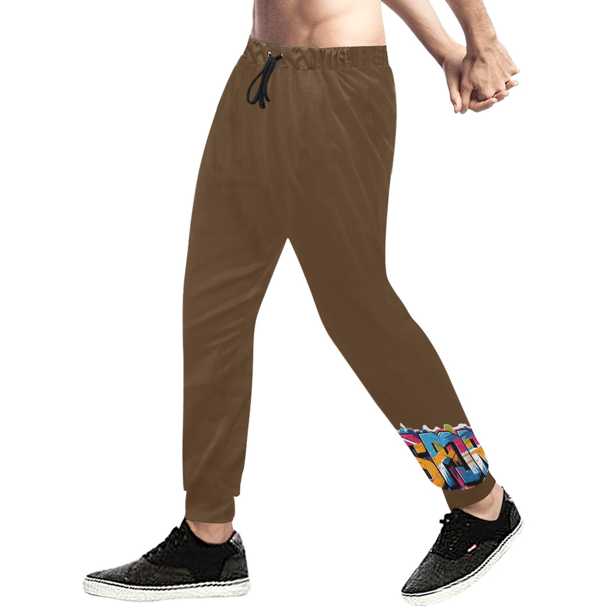 Pantaloni tuta baggy murales