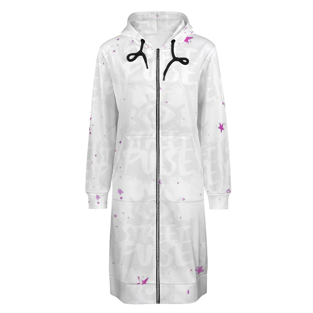 Felpa lunga donna “Cosmic Flow” – Collezione JS Street Pulse