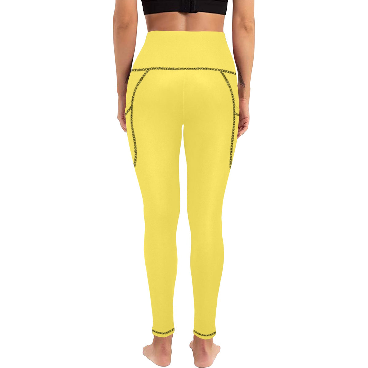 Leggings Donna JSHub All-Over con Tasche – Collezione Urban Streetwear 2025