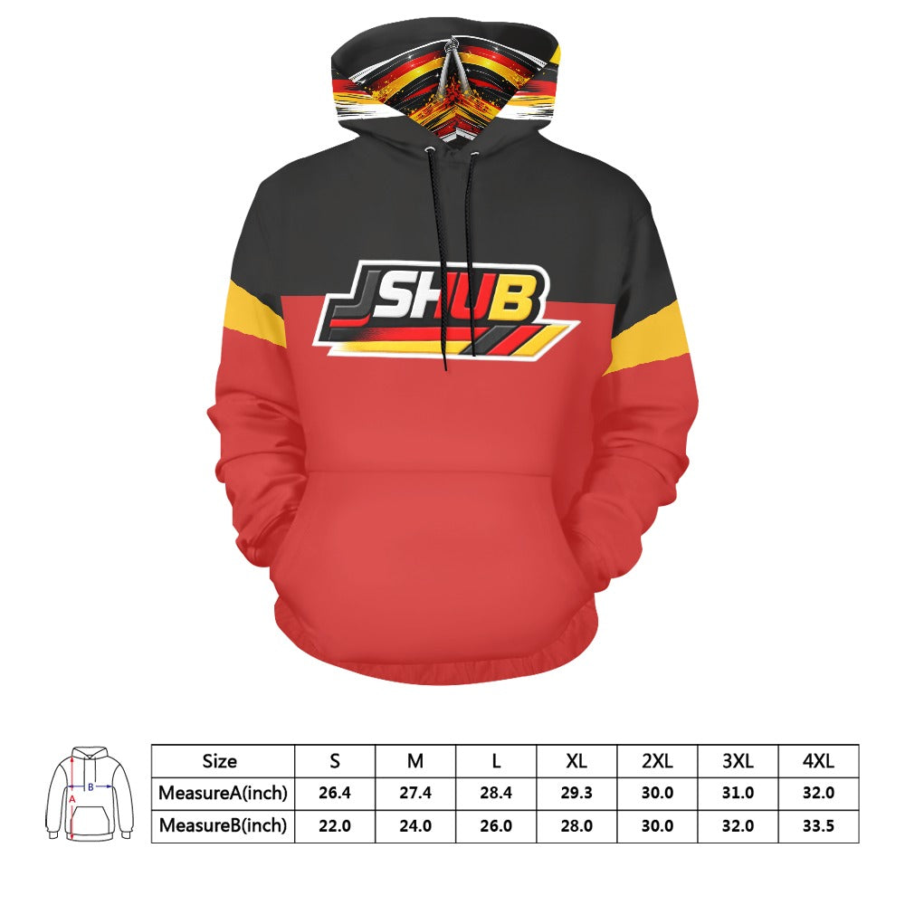 Felpa Germany Uomo Nera JSHUB Winter Nation 2026 Streetwear