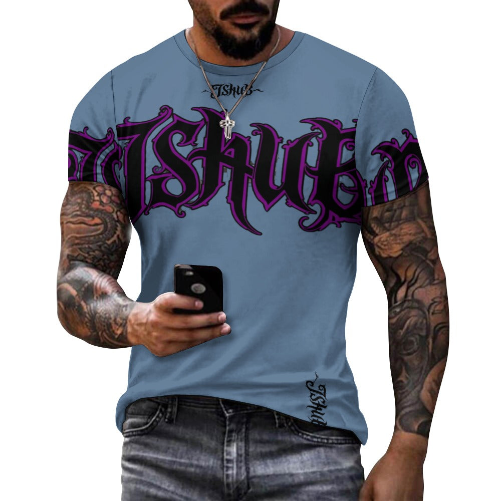 T-Shirt Uomo JSHUB Signature Gothic – Logo Oversize Streetwear Premium
