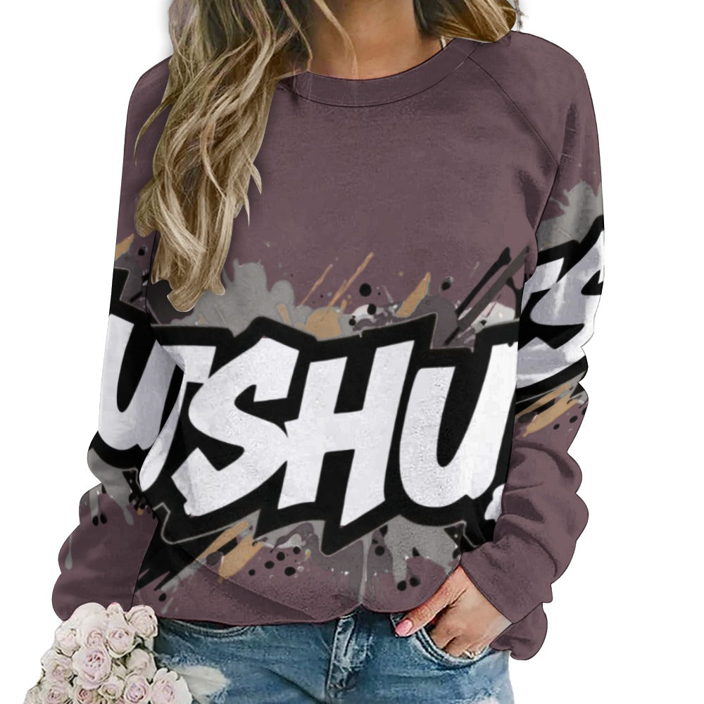 Felpa Donna JSHub Dark Edition – Graffiti Tono su Tono con Scritta Bianca
