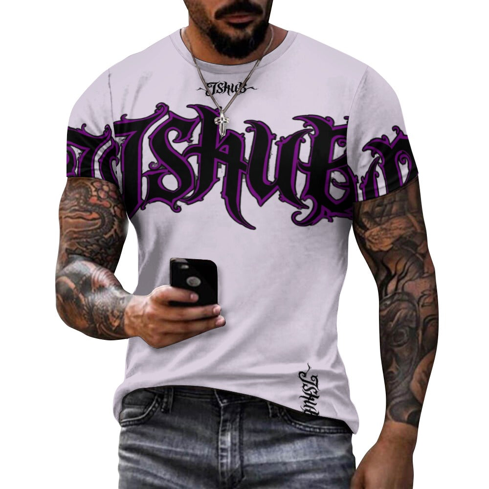 T-Shirt Uomo JSHUB Signature Gothic – Logo Oversize Streetwear Premium