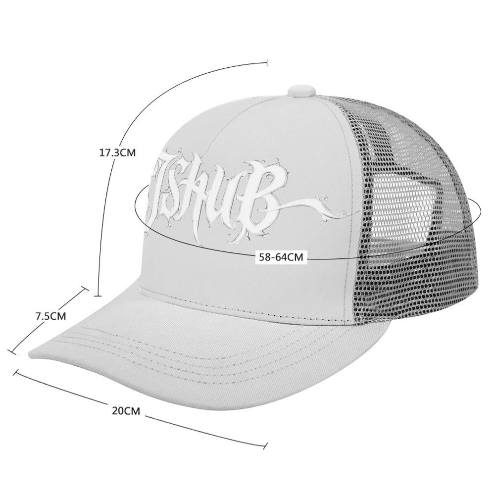 Cappellino Trucker JSHUB Signature Gothic Stile Urban • Mesh Traspirante • Regolabile • Unisex