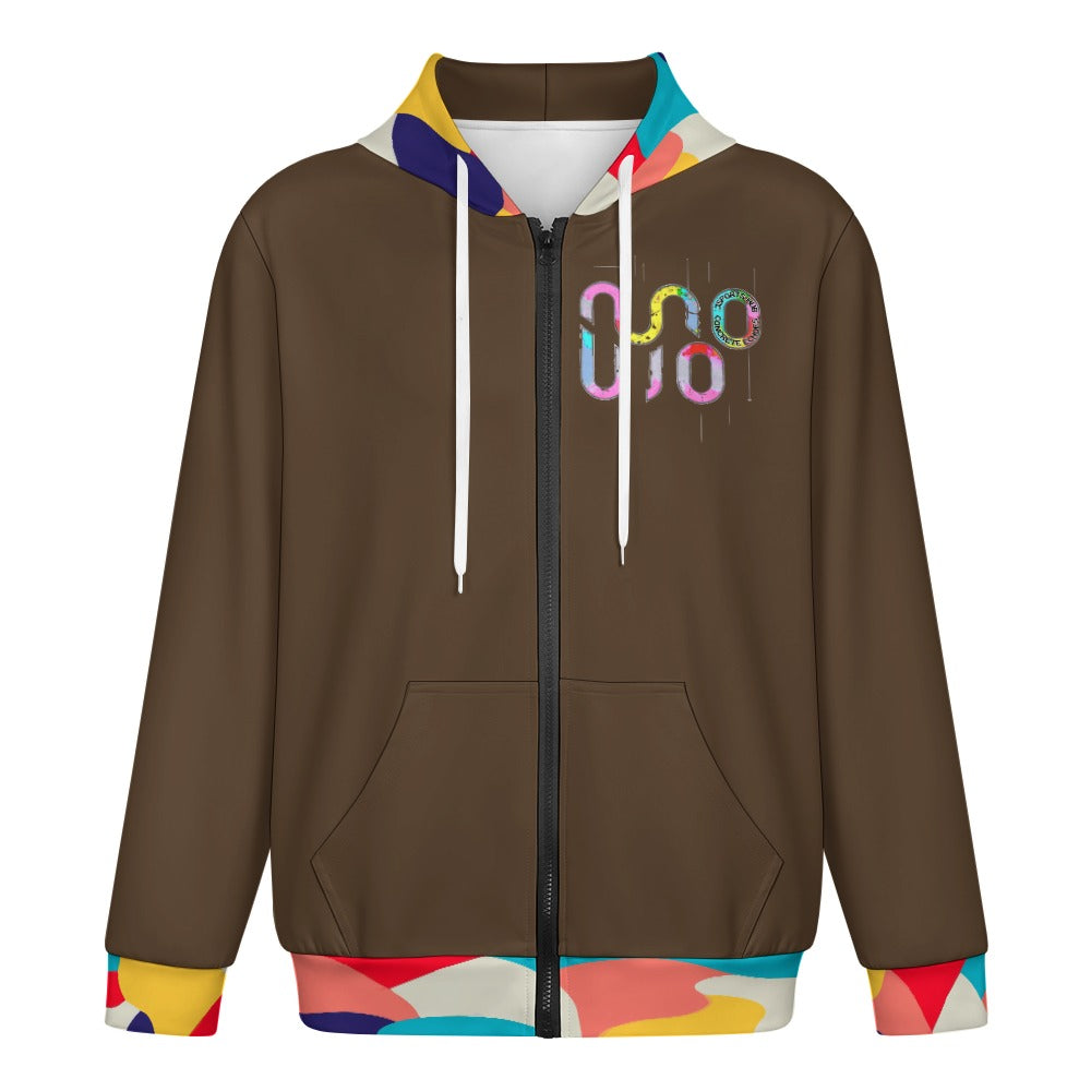 FELPA Concrete Echoes – Caffè Drop Hoodie Zip