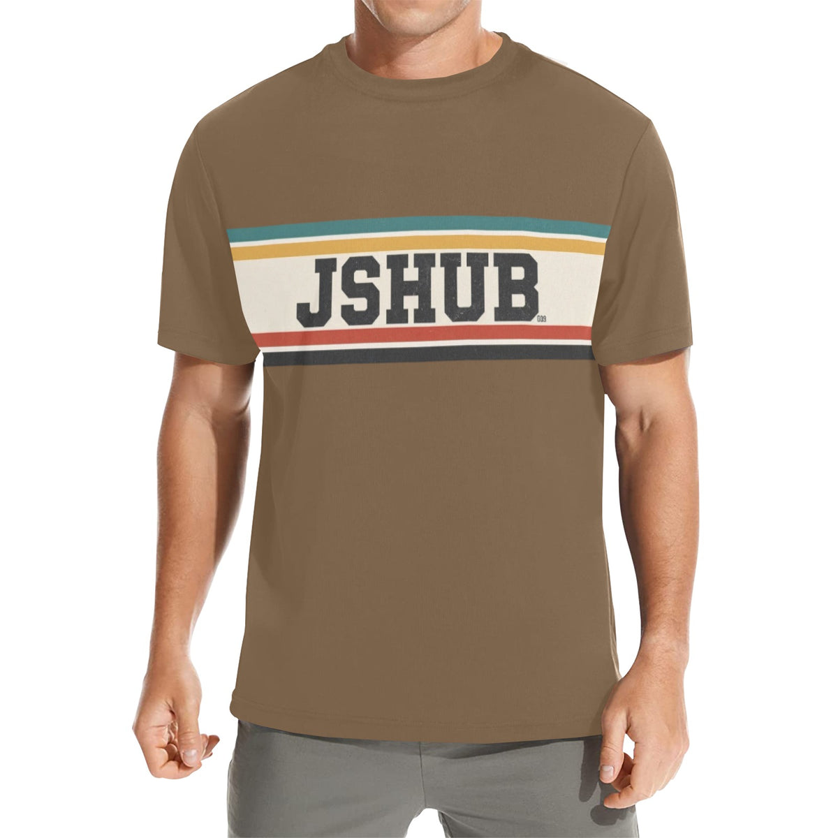 T-Shirt Uomo JSHUB Anni 50 – Collezione Sport Heritage All Over