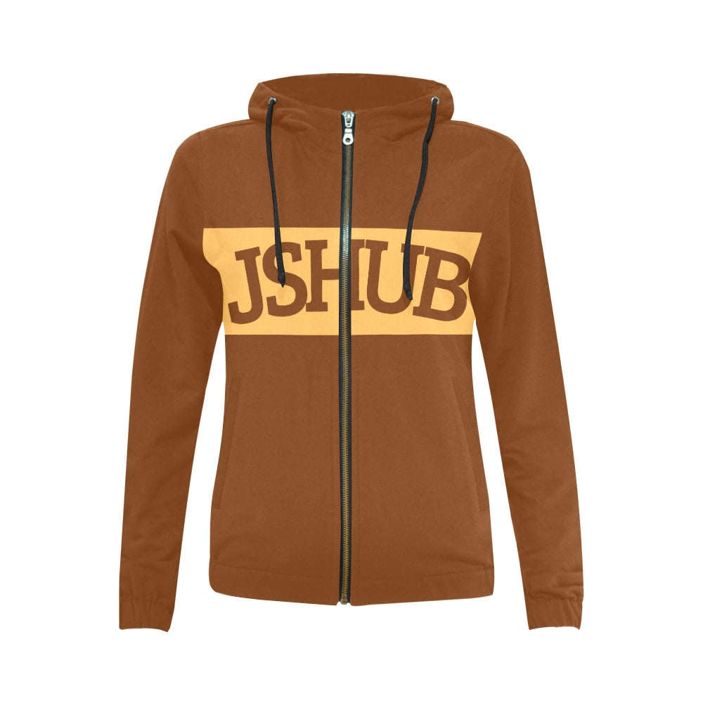 Felpa donna JSHUB anni 50 con zip stile vintage sportivo