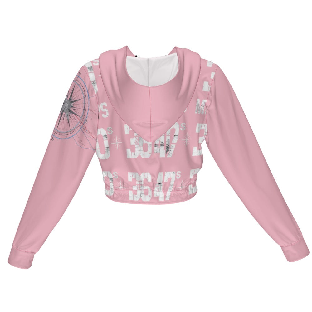 Giacca Cropped Donna JSHUB Urban Grid SS26 Zip Hoodie