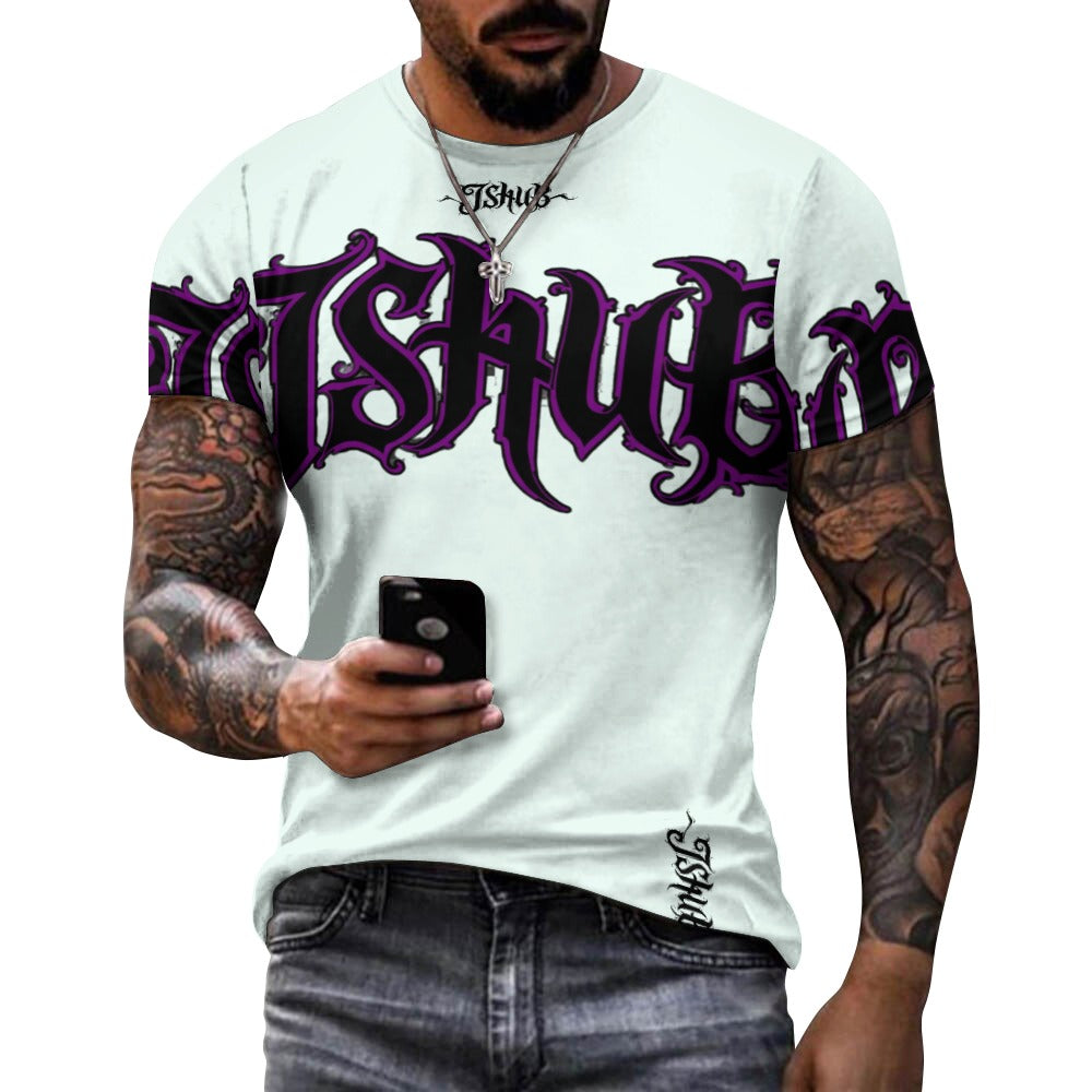 T-Shirt Uomo JSHUB Signature Gothic – Logo Oversize Streetwear Premium