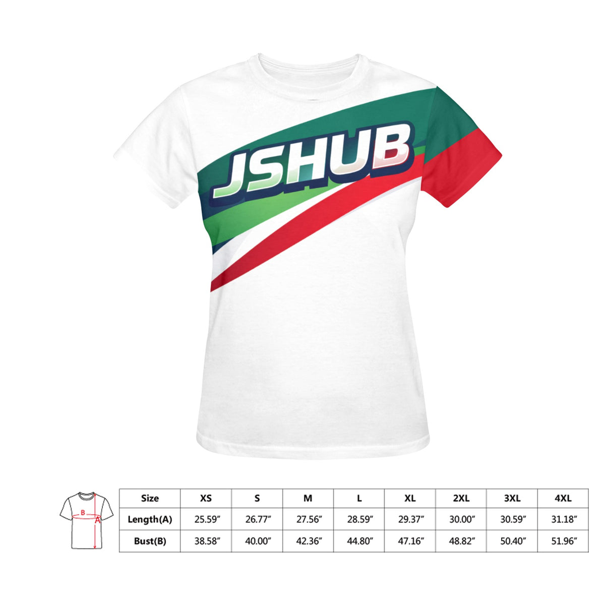 JSHUB Winter Nation Italy Edition – T-Shirt Donna Sportiva Ispirata ai Giochi Invernali 2026
