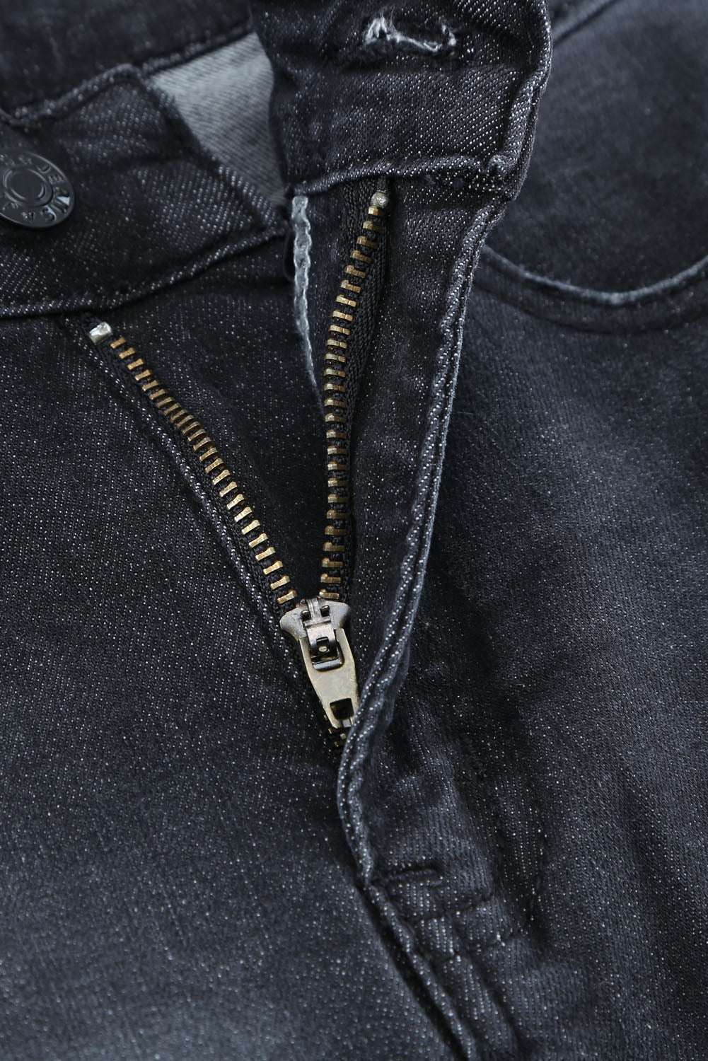 Jeans Boyfriend Distressed Nero