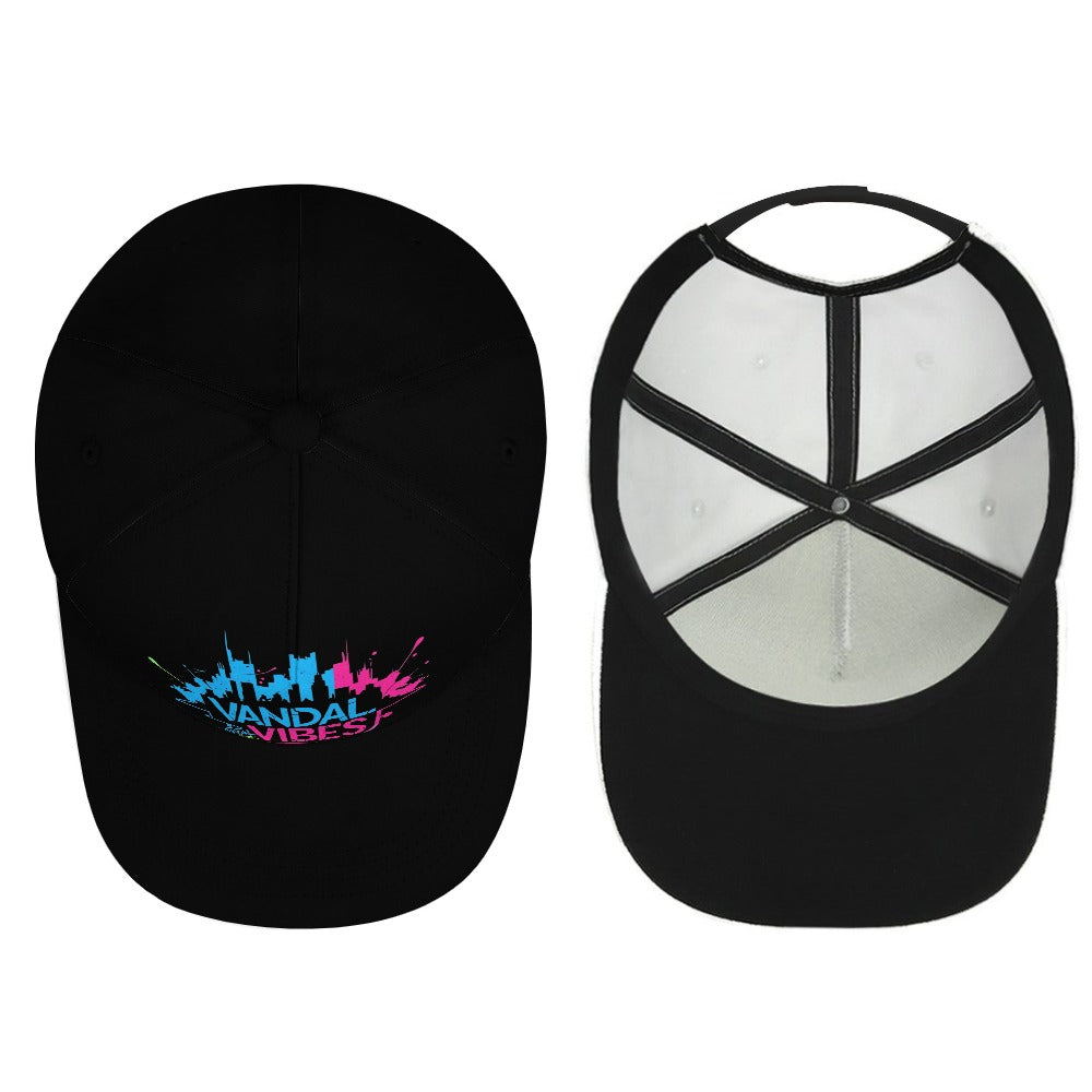 Cappello Vandal Dome  – Visiera curva nero streetwear unisex