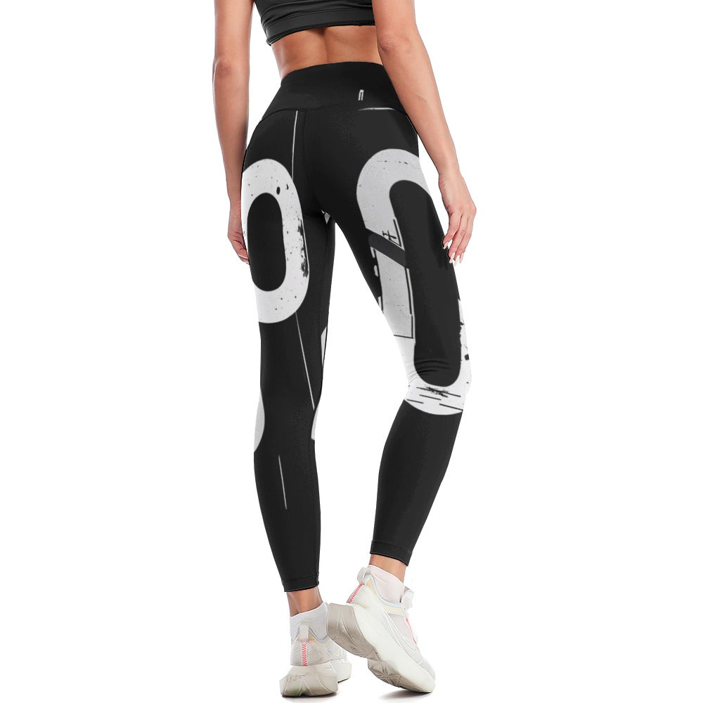 Pantaloni yoga donna “Concrete Flow Leggings” – Concrete Echoes