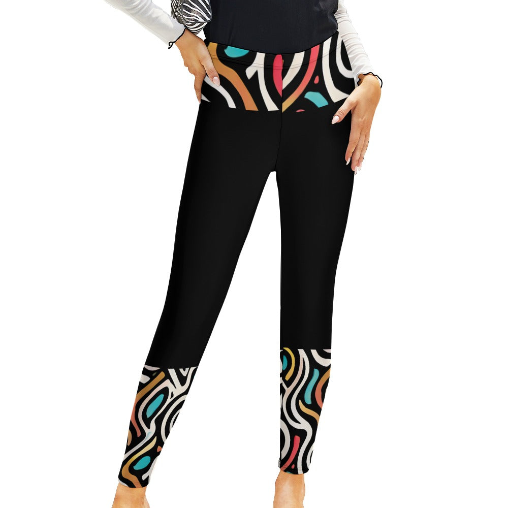 Leggings Donna Vita Alta JSHUB – Aurora Pastel