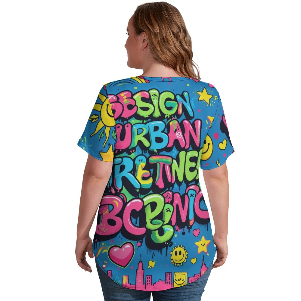 T-shirt Viber Positive – Donna, V-Neck