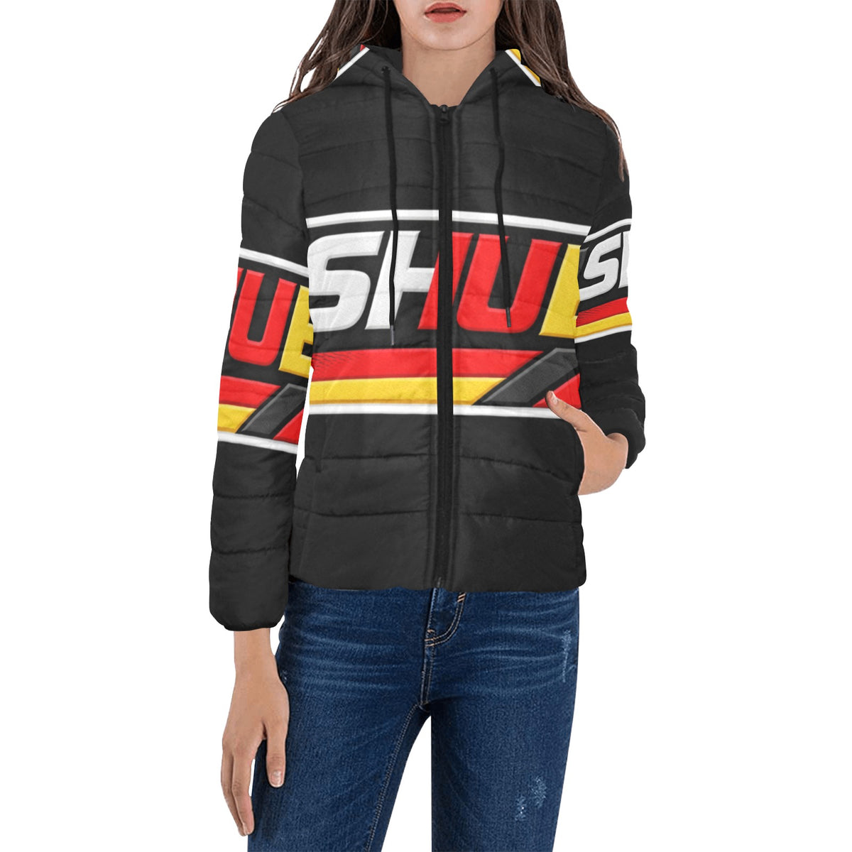 Piumino Germany Donna Nero JSHUB Winter Nation 2026 Streetwear