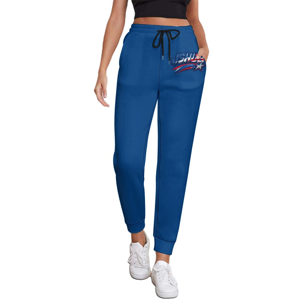 Pantaloni Tuta USA Donna Bianchi JSHUB Nation Winter 2026 Streetwear All Over