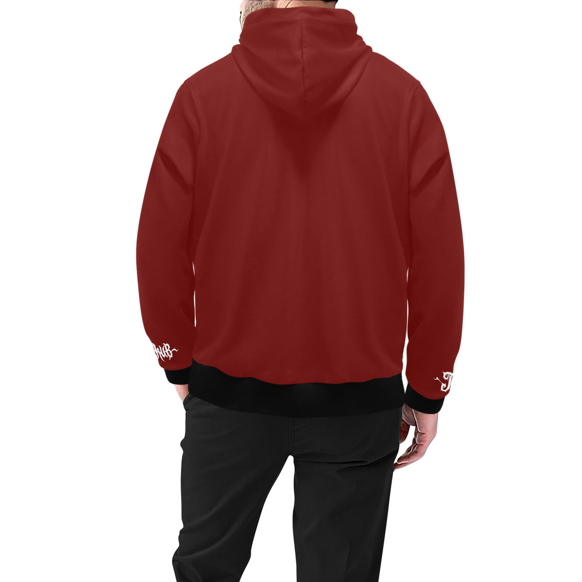 Felpa Uomo JSHUB Signature Monocolore Logo Calligrafato