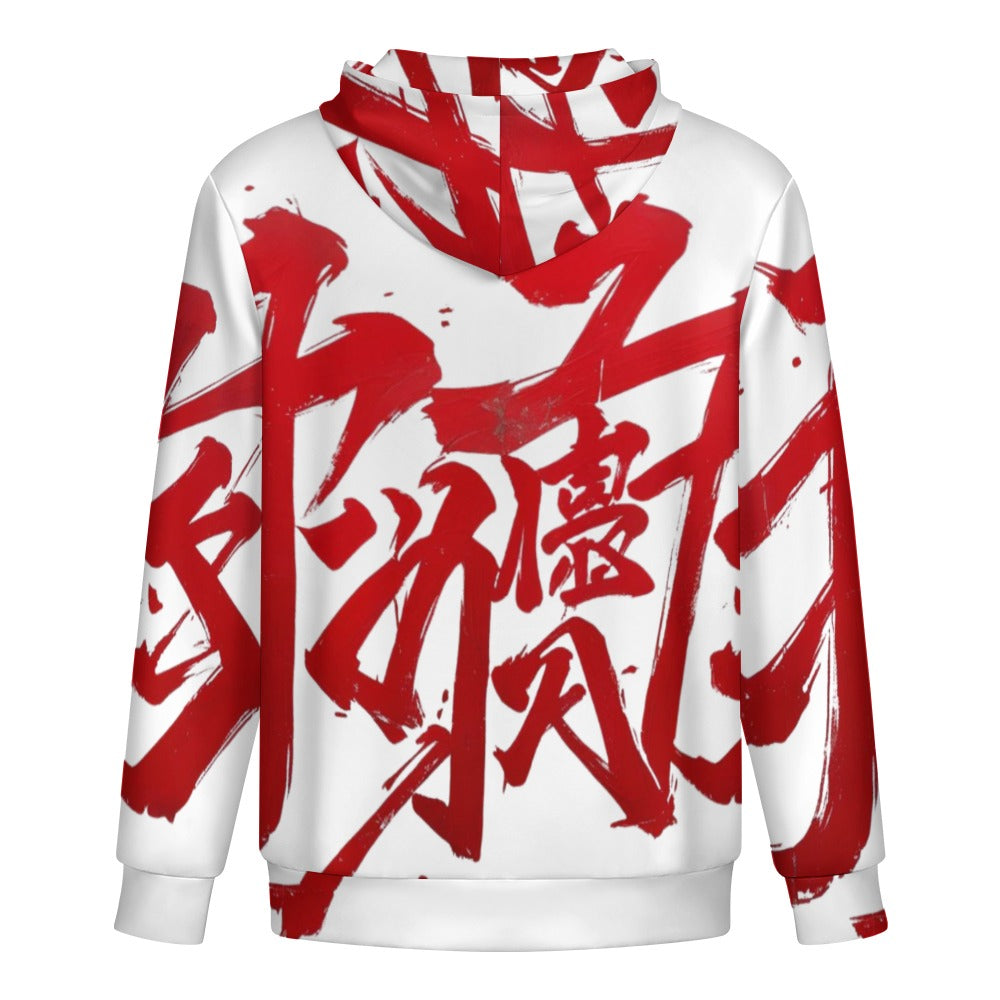 Felpa JSPORTS Momo M05 – Bianco Aurora e Rosso Sfumato
