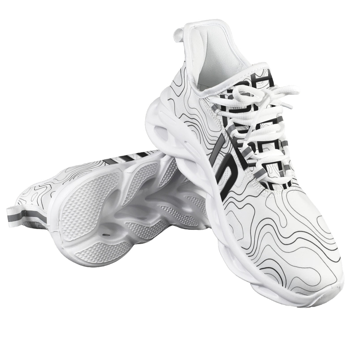 Sneakers Uomo JSHUB AeroFlow Topo White – Scarpe Streetwear Ultraleggere con Suola Hollow