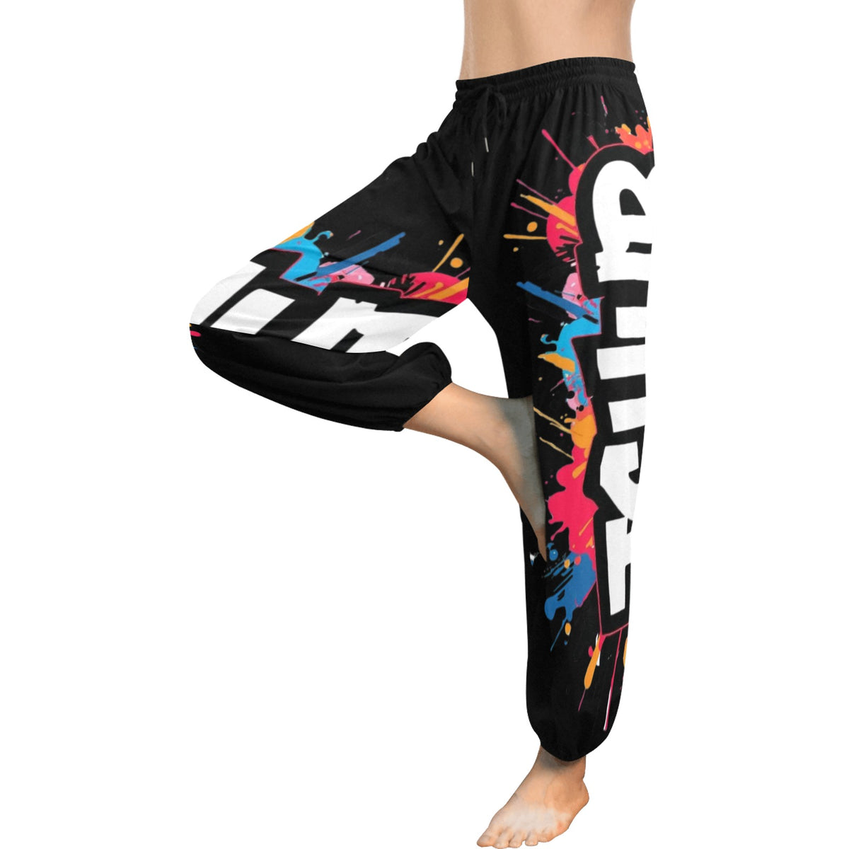 Pantaloni Harem Donna JSHub – Stile Casual con Stampa All-Over