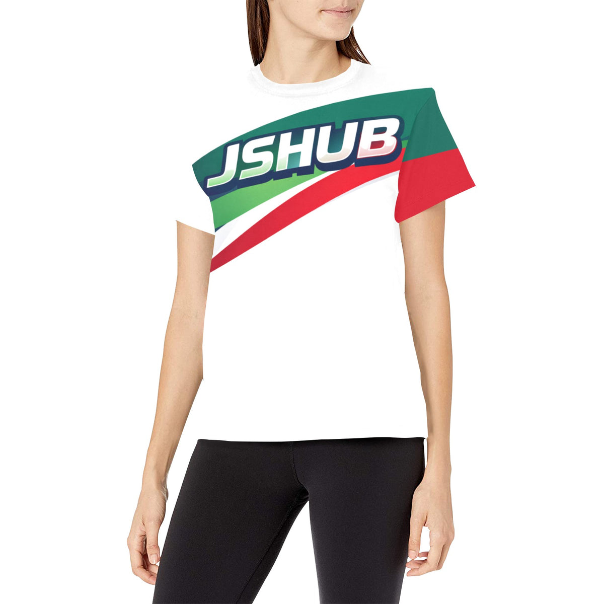 JSHUB Winter Nation Italy Edition – T-Shirt Donna Sportiva Ispirata ai Giochi Invernali 2026