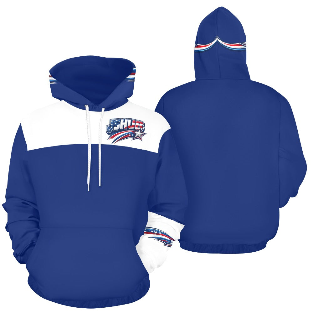 Felpa USA Donna Rossa JSHUB Nation Winter 2026 Streetwear All Over
